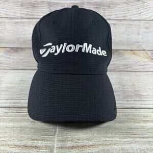 TaylorMade TP5 M3 Mens Adjustable Hat / Cap OSFA - Embroidered Logos Black